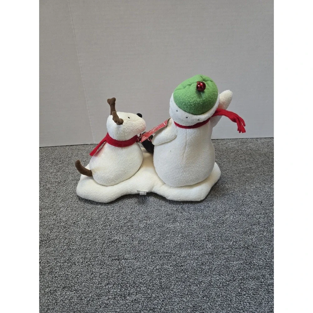 Hallmark Jingle Pals Snowman & Dog Animated Plush Singing 